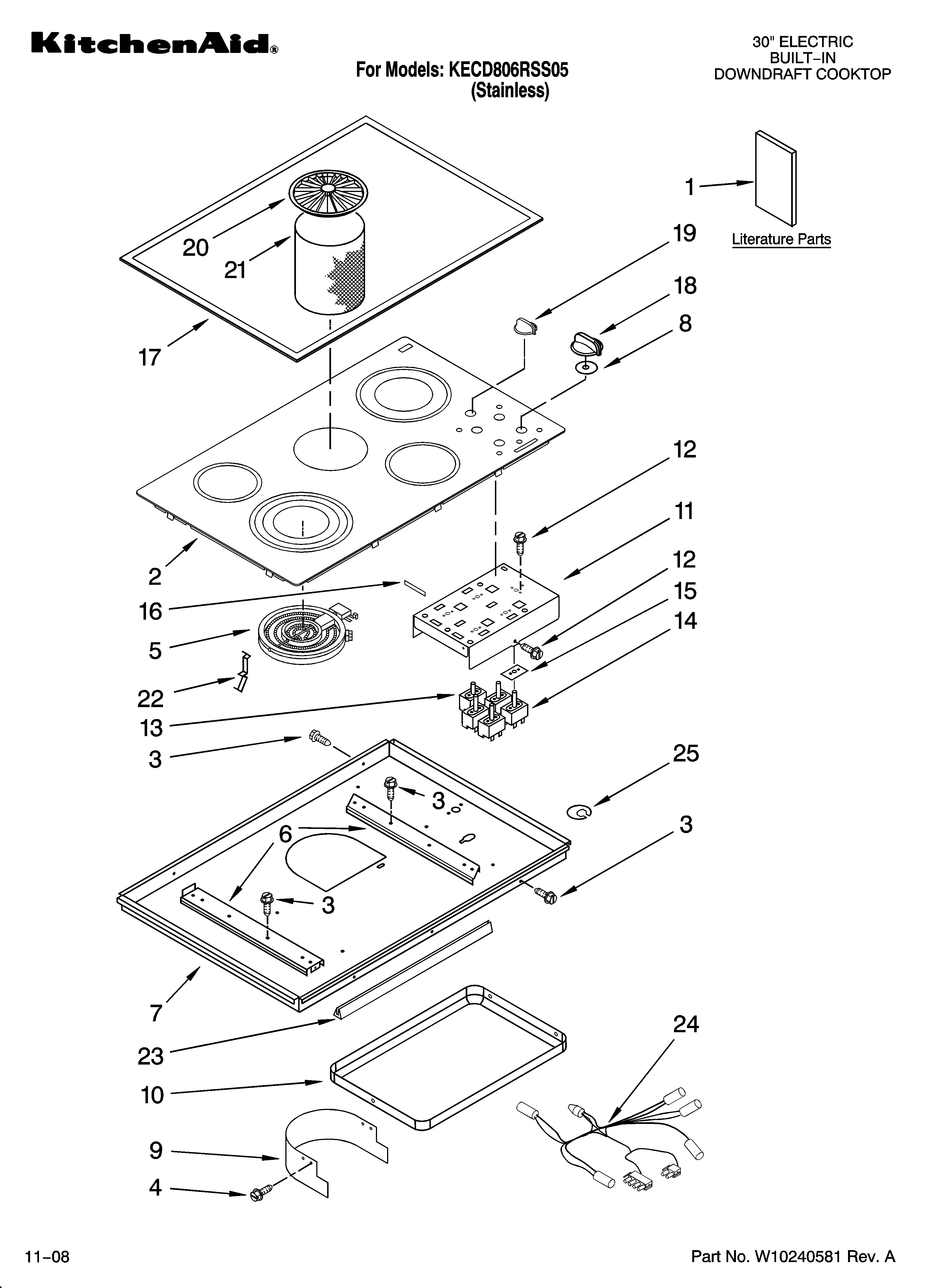 Cooktop parts