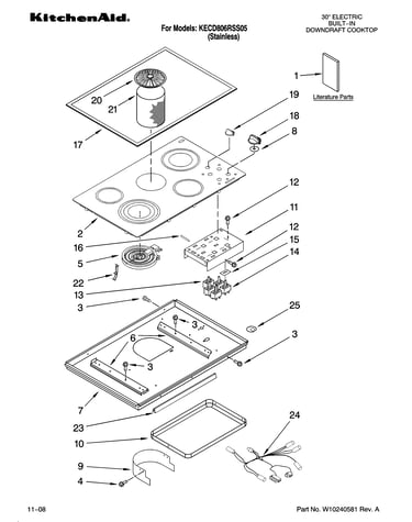 Cooktop parts