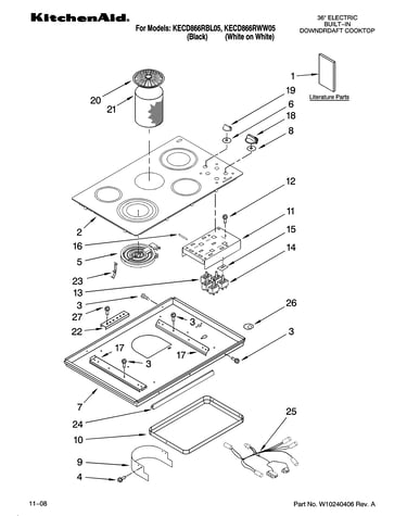 Cooktop parts