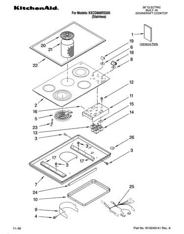 Cooktop parts