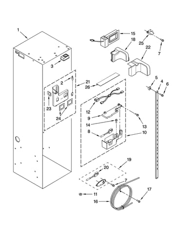 Refrigerator liner parts