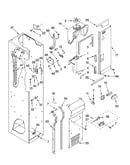 Freezer liner and air flow parts