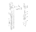 KitchenAid KSSS42QTW03 motor and ice container parts diagram