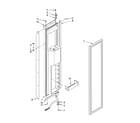 KitchenAid KSSS42QTX03 freezer door parts diagram