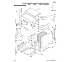 KitchenAid KUIS18NNTB2 cabinet liner and door parts diagram