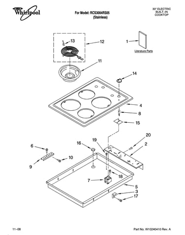 Cooktop parts