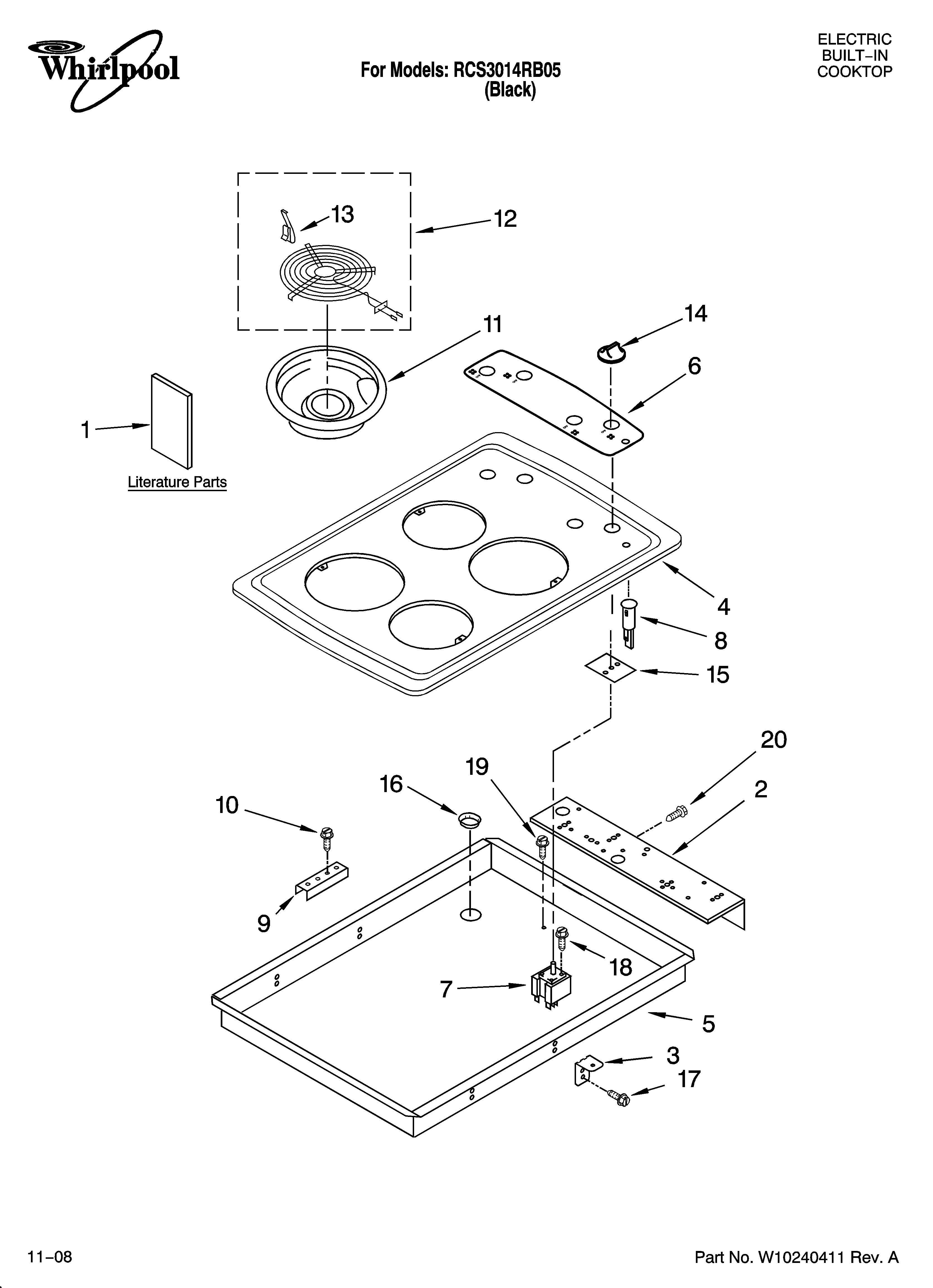 Cooktop parts