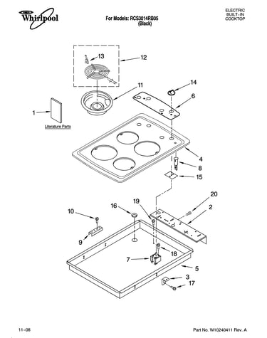 Cooktop parts