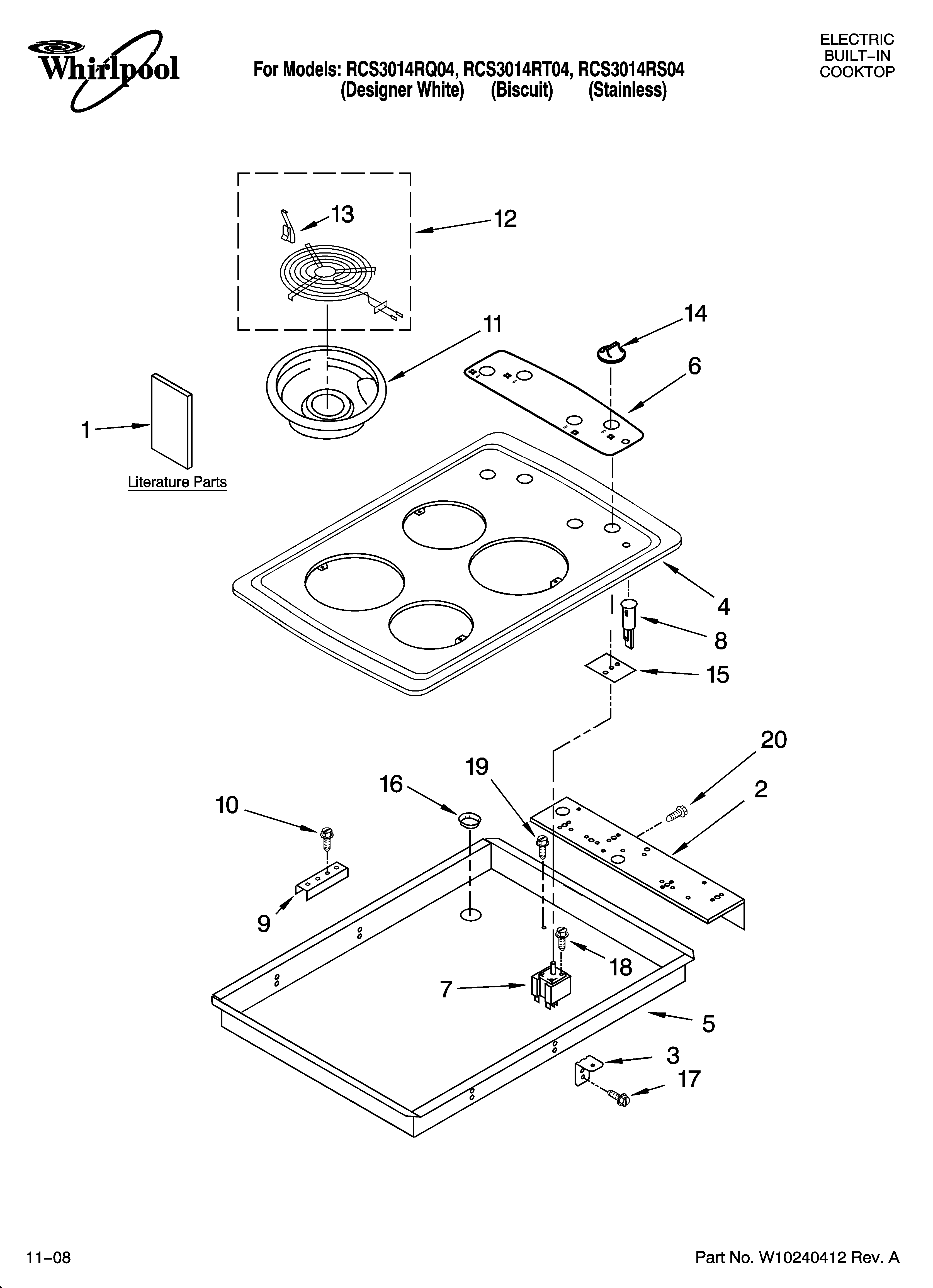 COOKTOP PARTS
