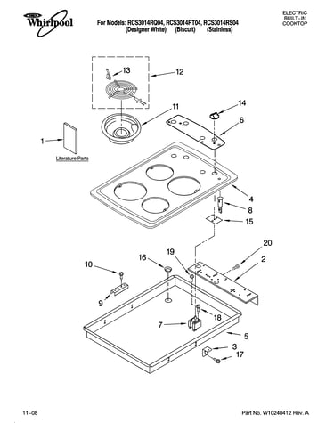 Cooktop parts
