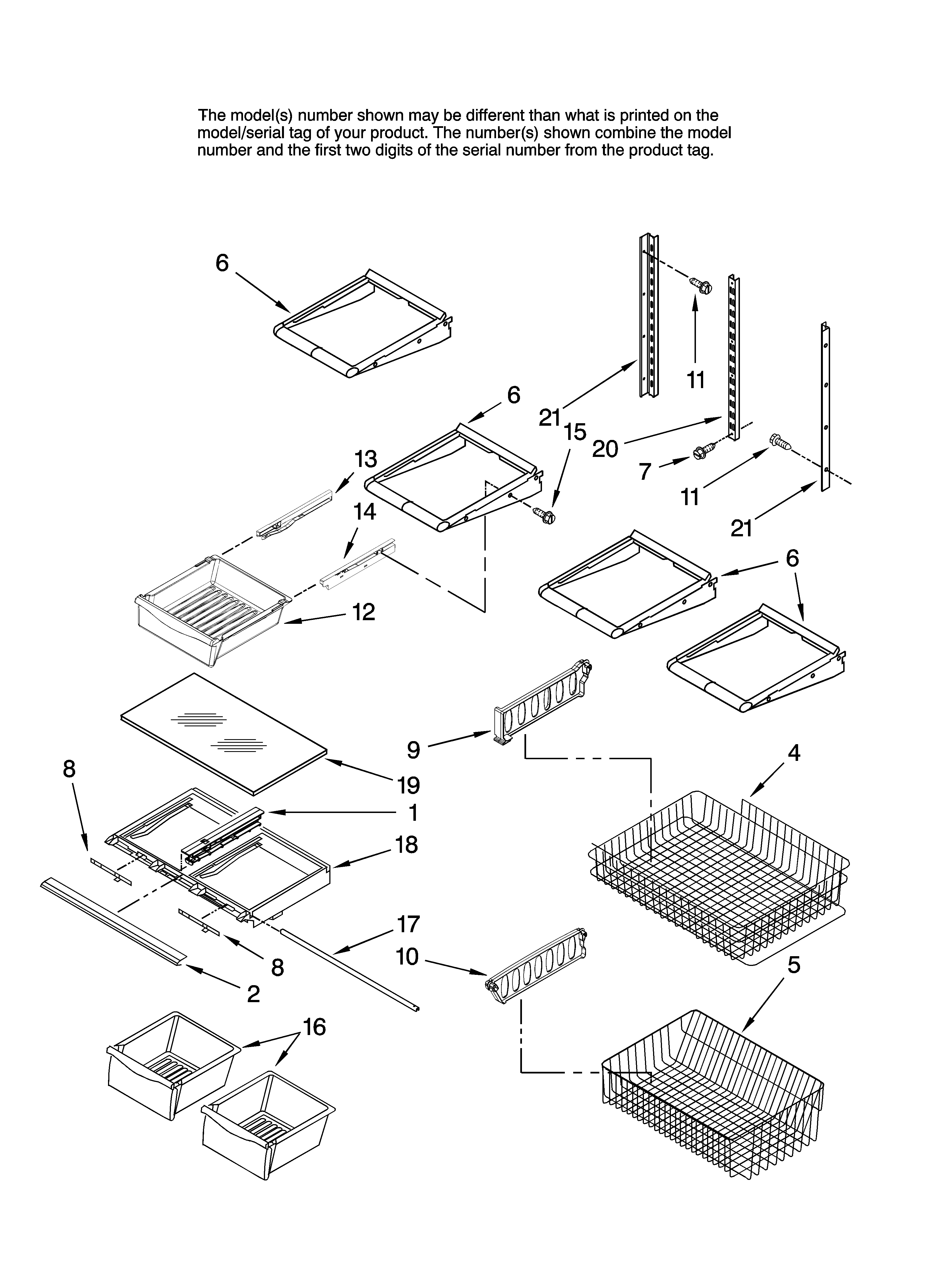Shelf parts, optional parts