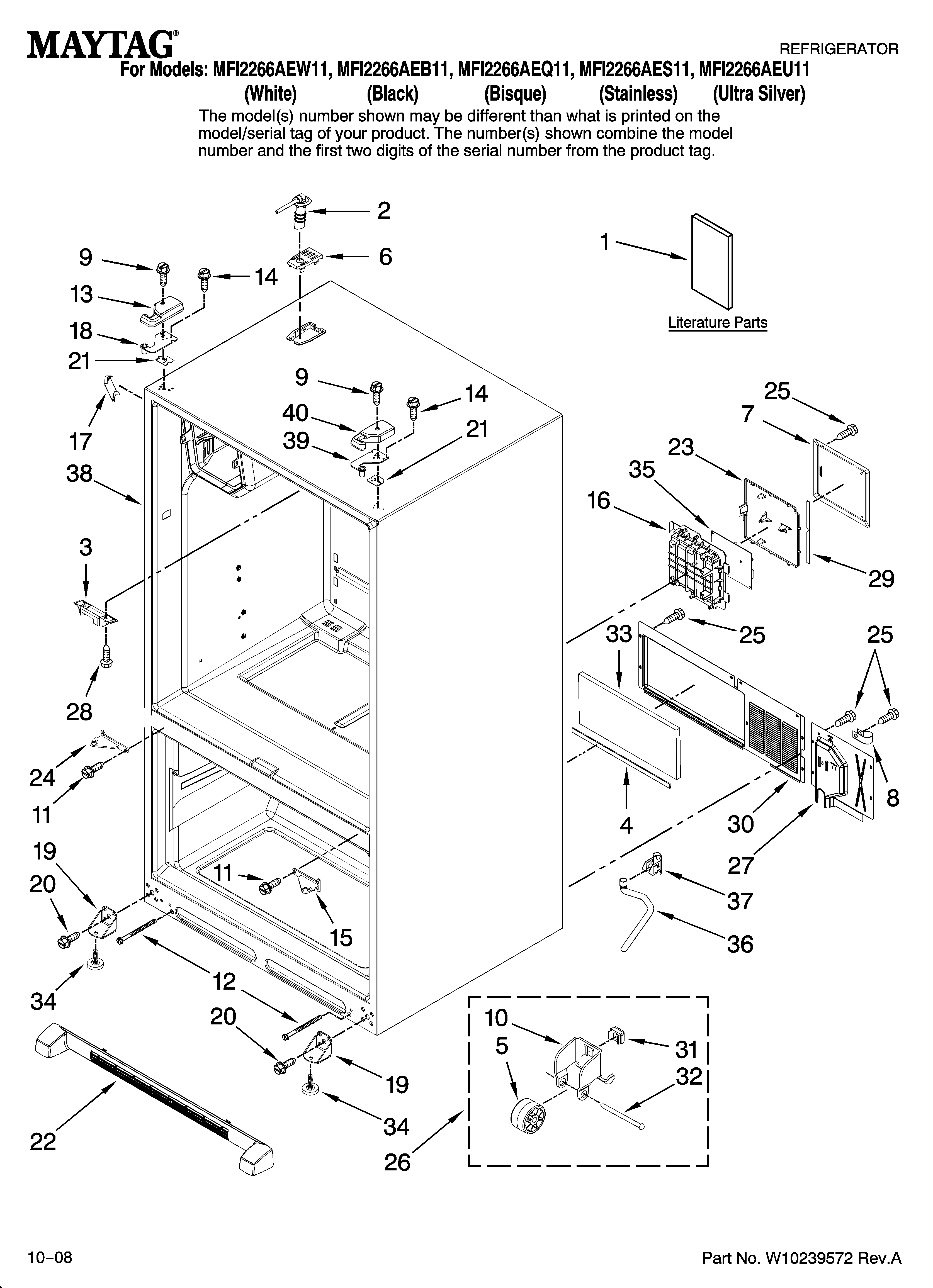 Cabinet parts