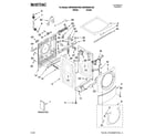 Maytag MHWE900VJ00 top and cabinet parts diagram