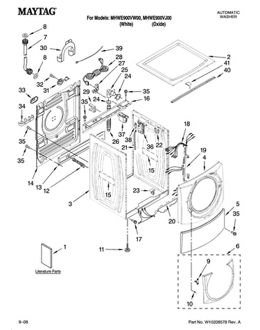Top and cabinet parts