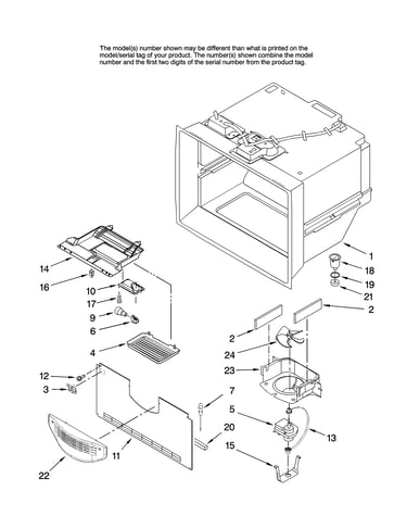 Freezer liner parts
