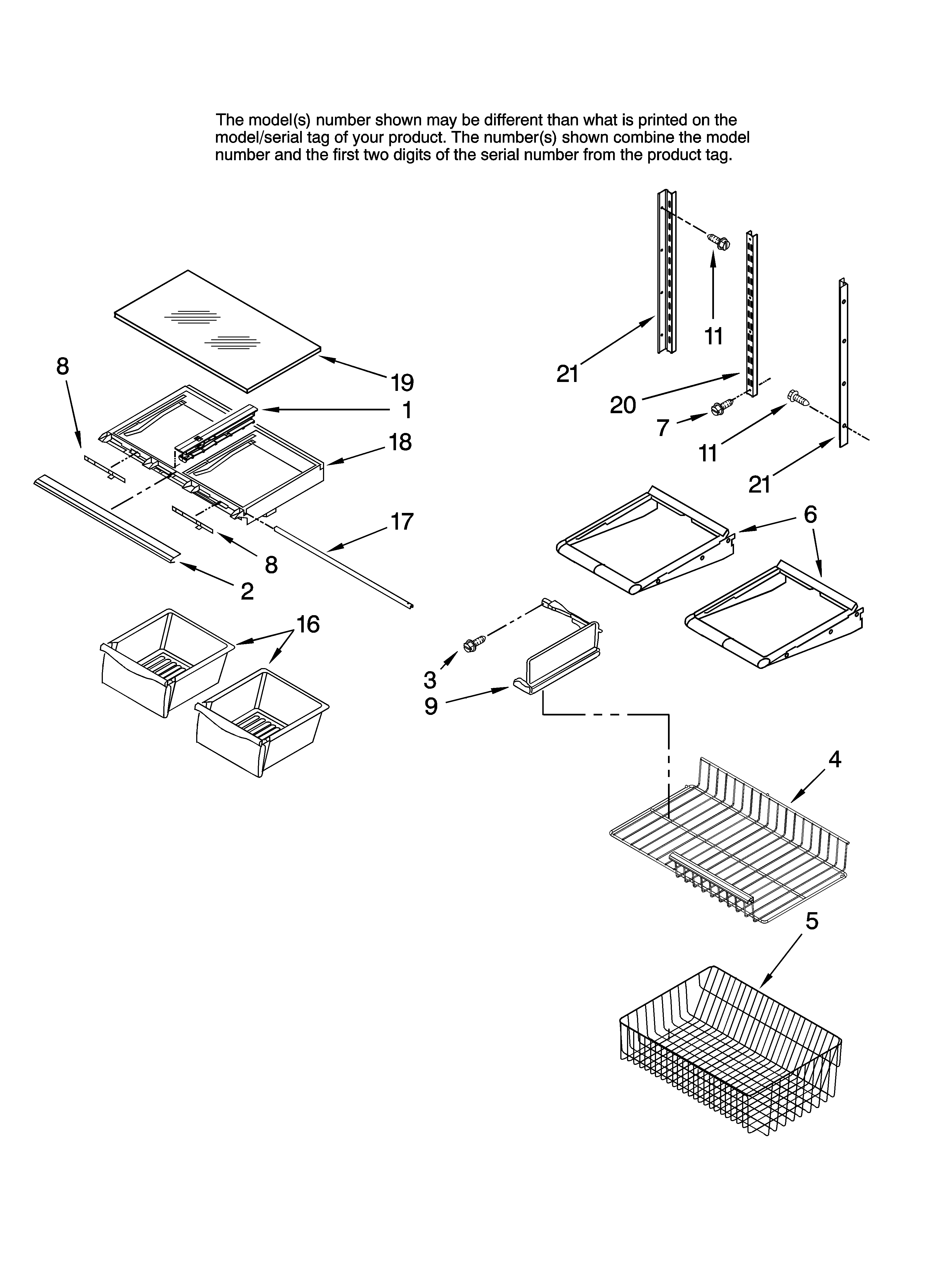 Shelf parts