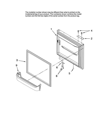 Freezer door parts