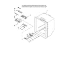 Maytag GB5526FEAW10 refrigerator liner parts diagram