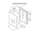 Maytag GB5526FEAS10 refrigerator door parts diagram
