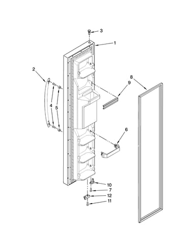 Freezer door parts