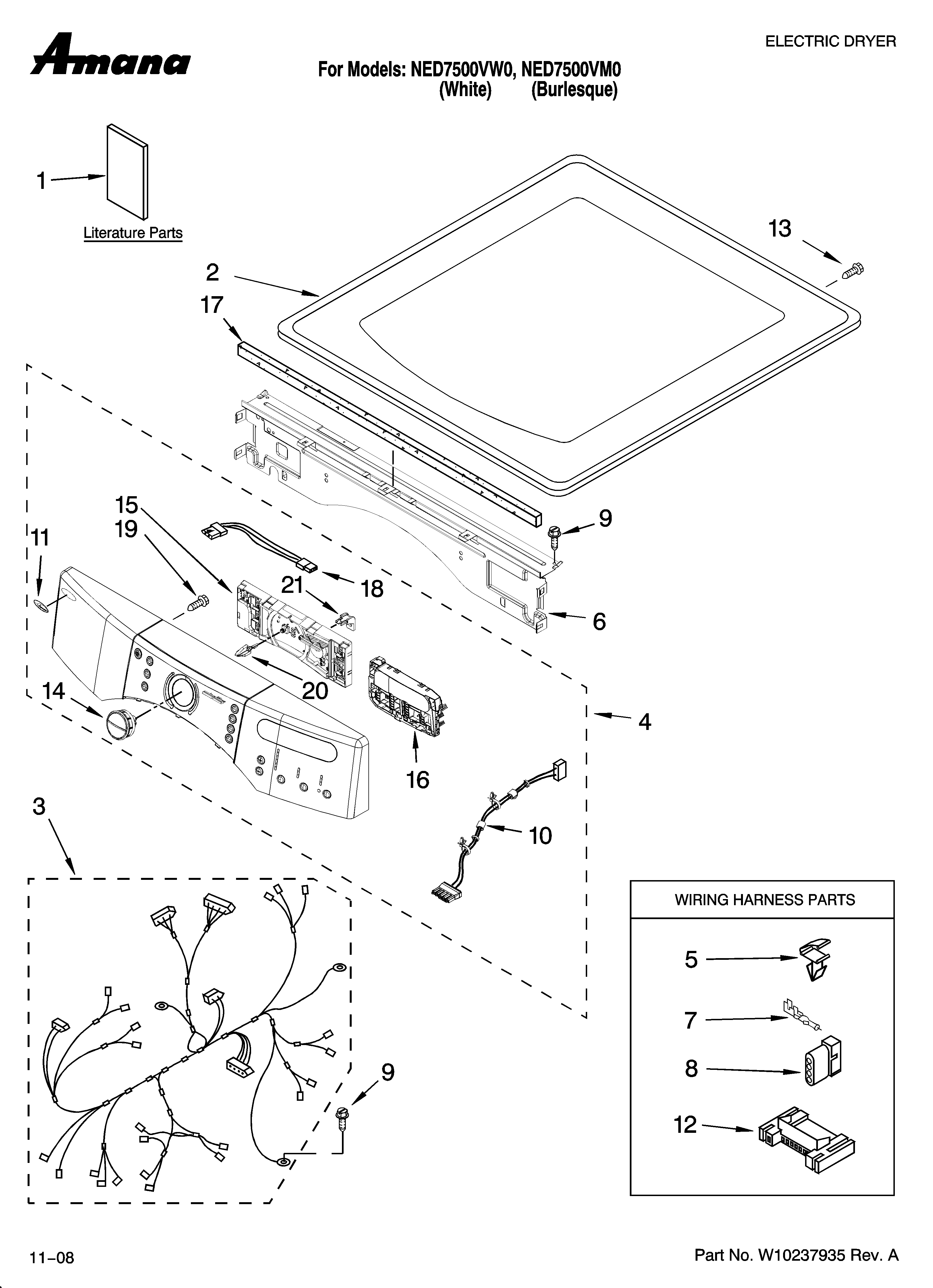 TOP AND CONSOLE PARTS