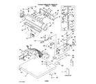 Whirlpool CGM2761TQ0 top and console parts diagram