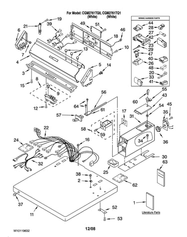 Top and console parts