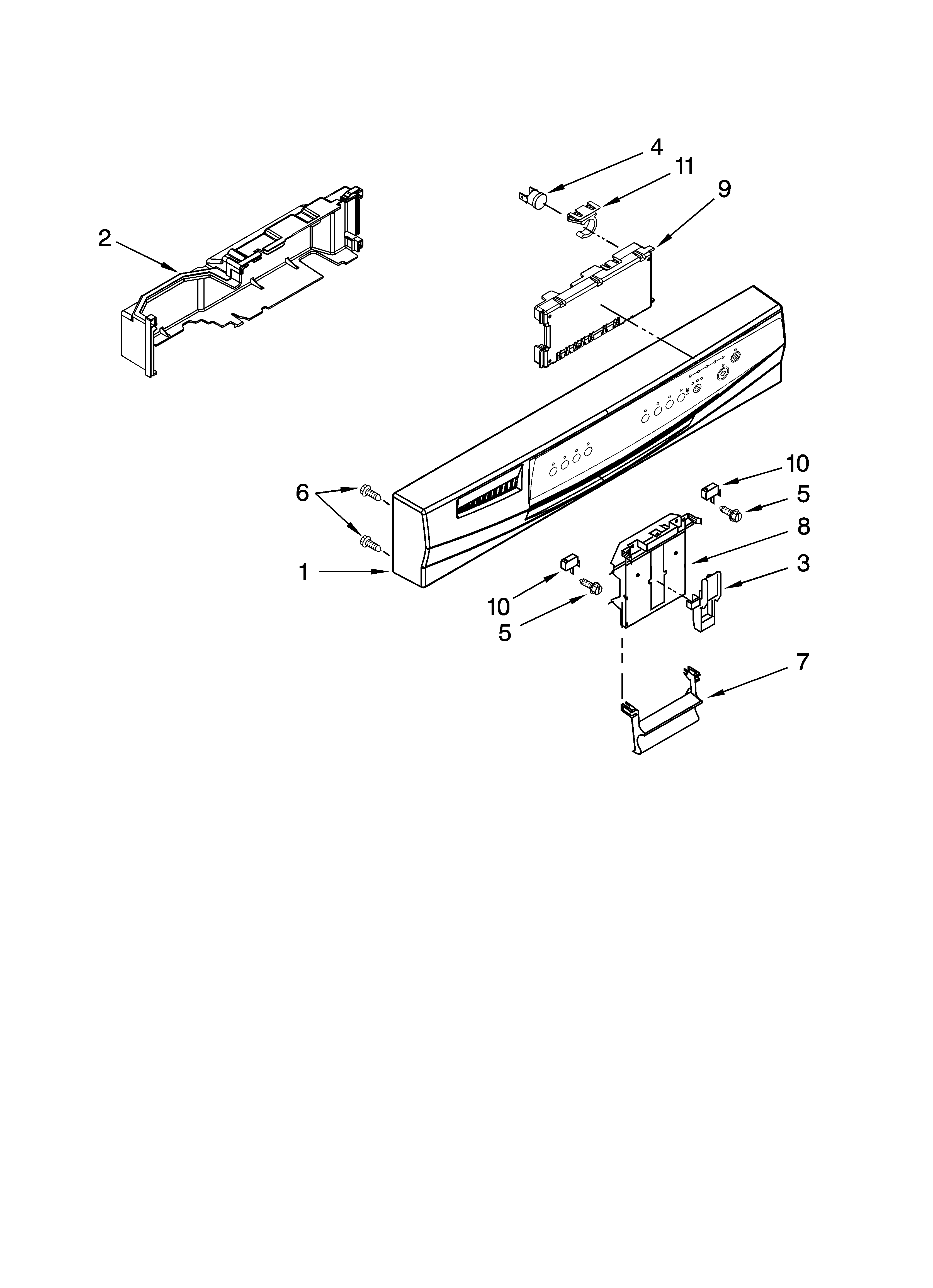 Control panel parts