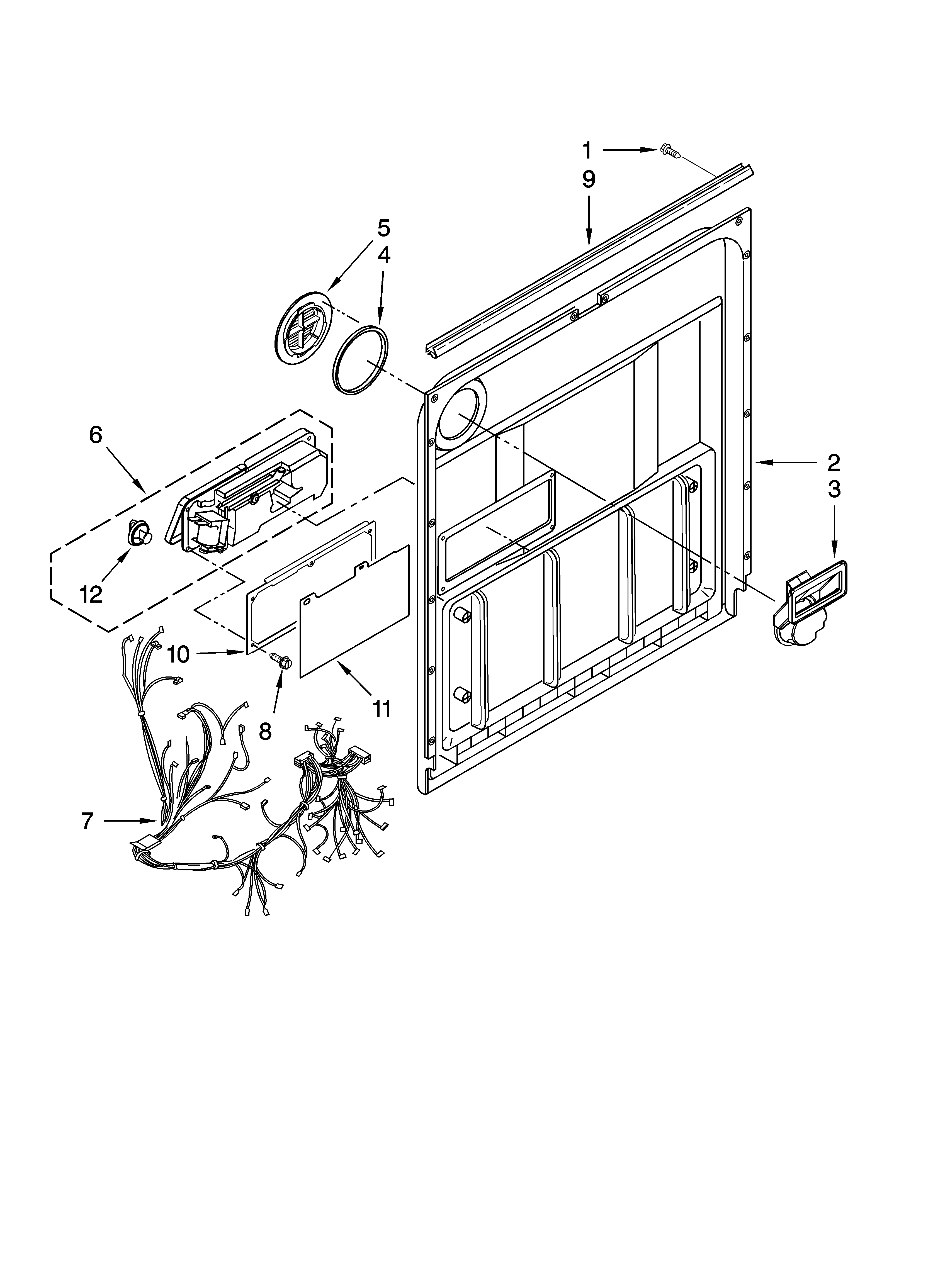 Door and latch parts