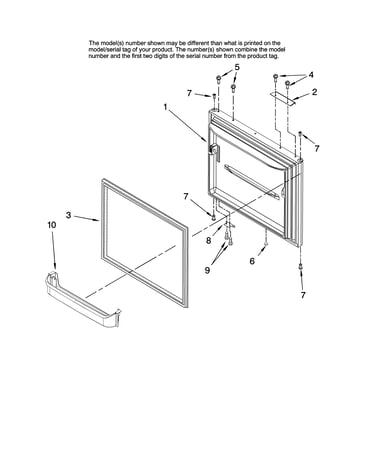 Freezer door parts