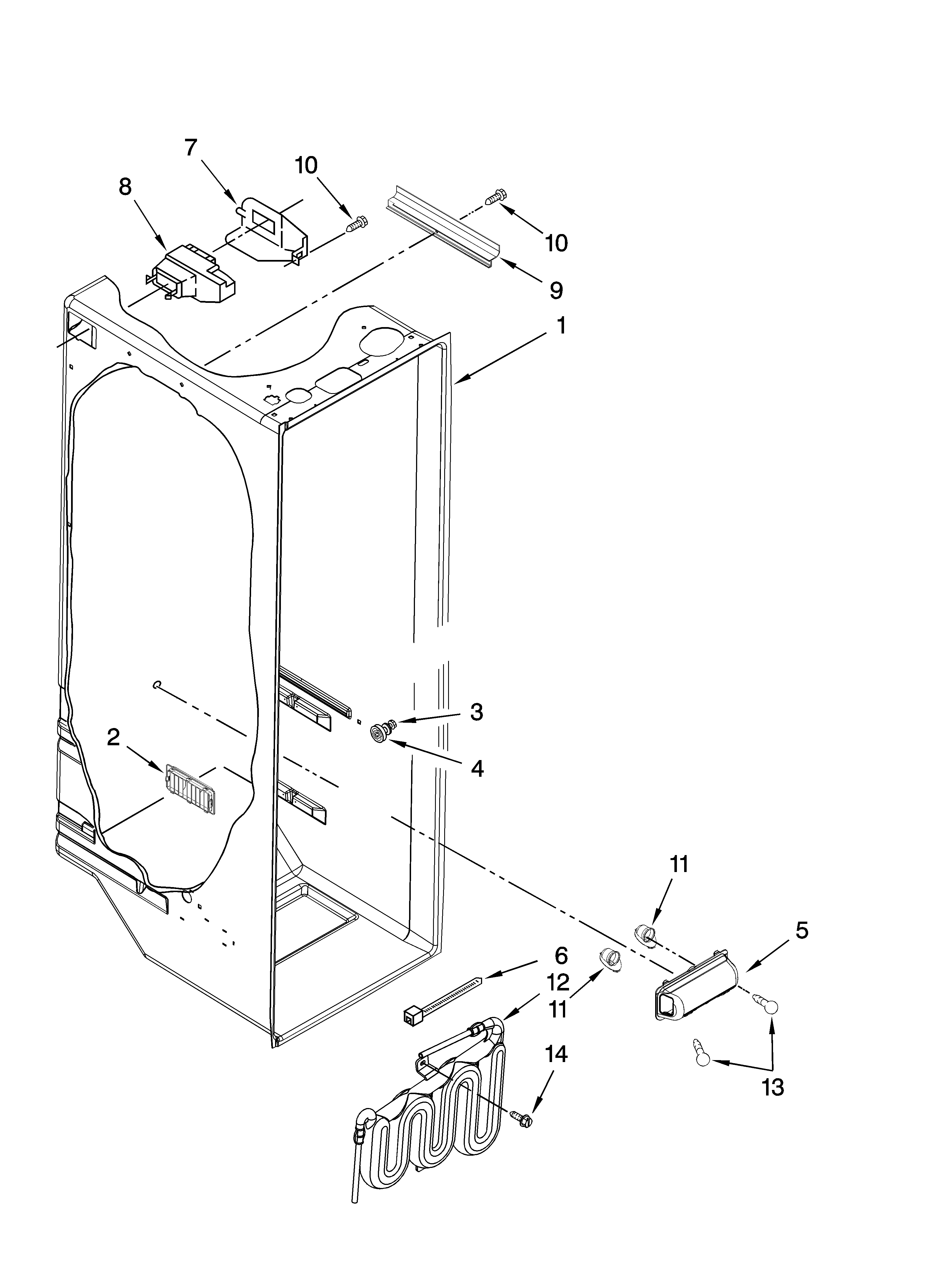 Refrigerator liner parts