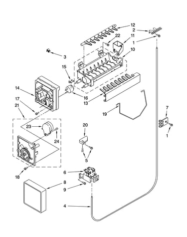 Icemaker parts, optional parts (not included)