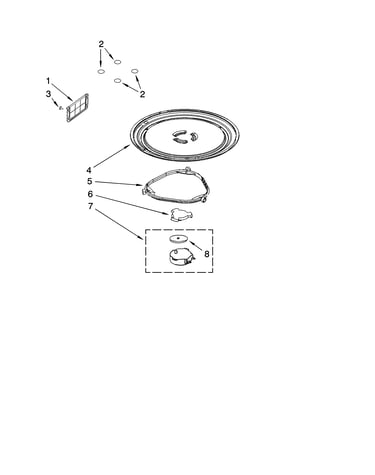 Magnetron and turntable parts