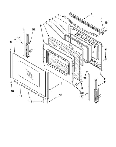 Door parts, optional parts (not included)