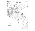 Whirlpool WFW9700VA00 top and cabinet parts diagram