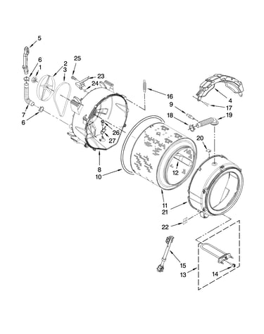 Tub and basket parts