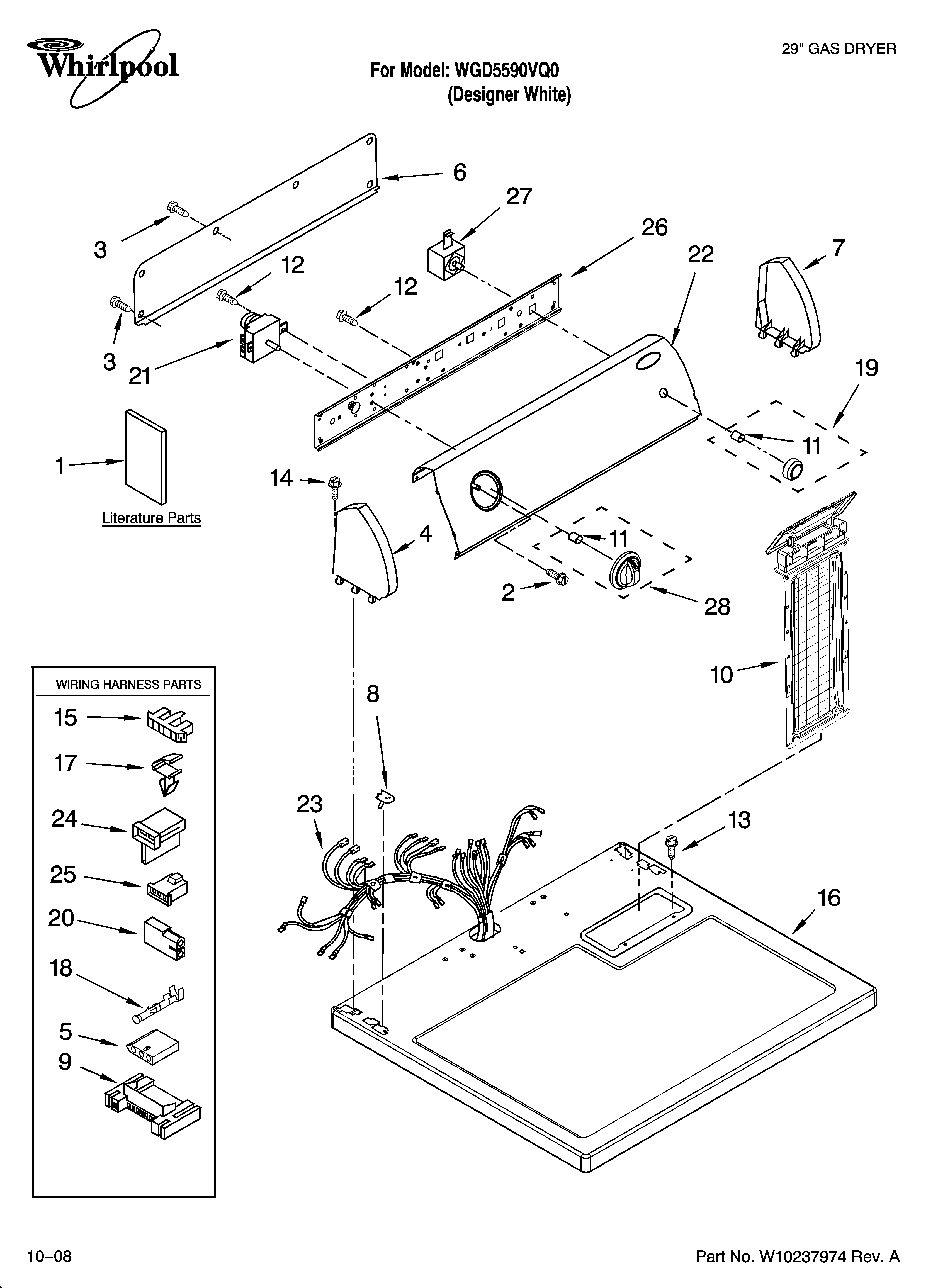 TOP AND CONSOLE PARTS