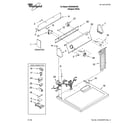 Whirlpool WGD5590VQ0 top and console parts diagram