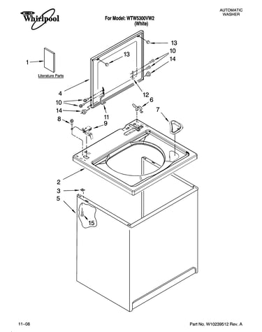 Top and cabinet parts