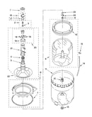 Agitator, basket and tub parts