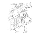 Whirlpool WTW5790VQ1 controls and rear panel parts diagram