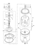 Agitator, basket and tub parts