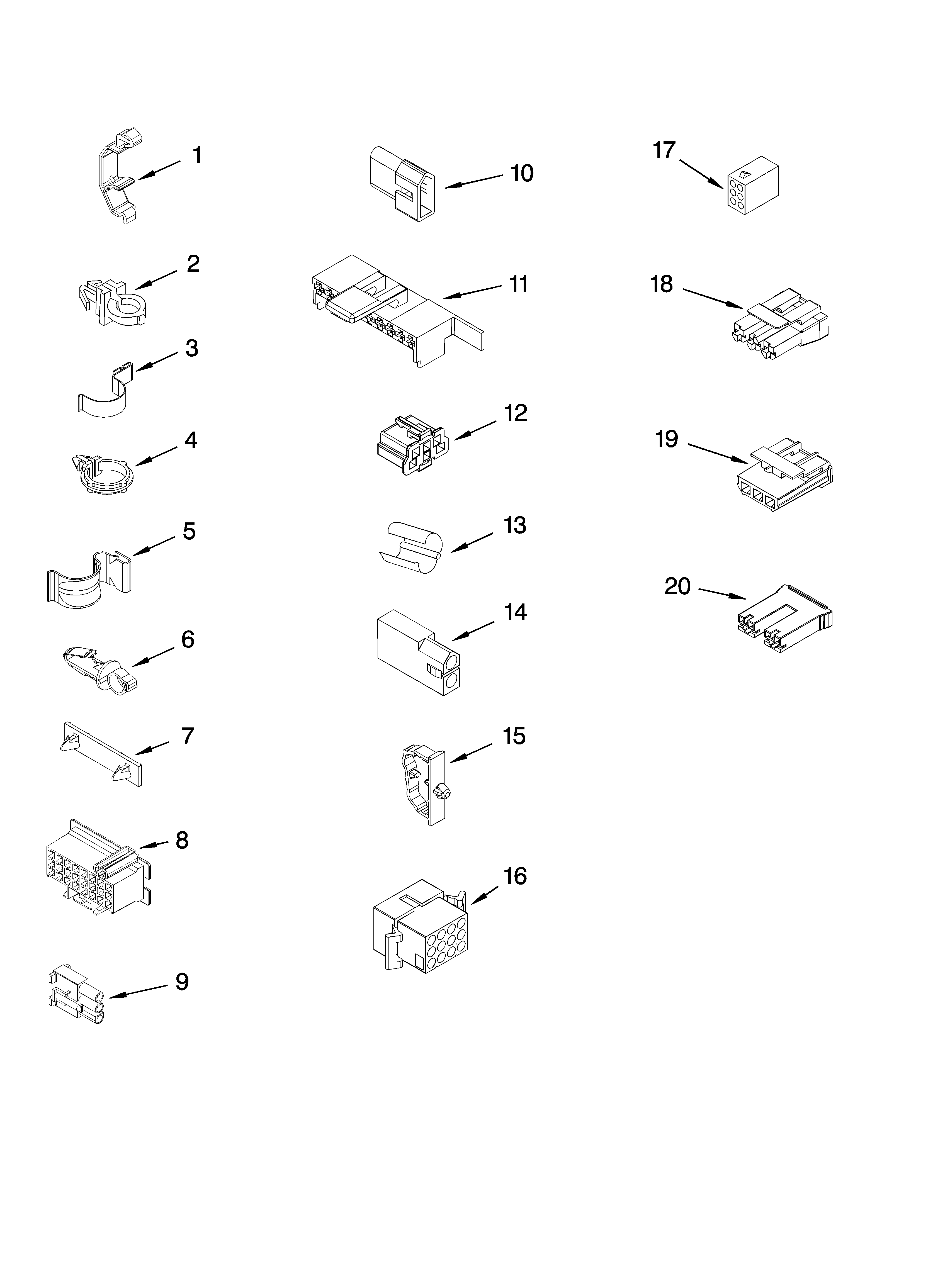 Wiring harness parts