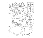 Whirlpool CEM2760TQ2 top and console parts diagram