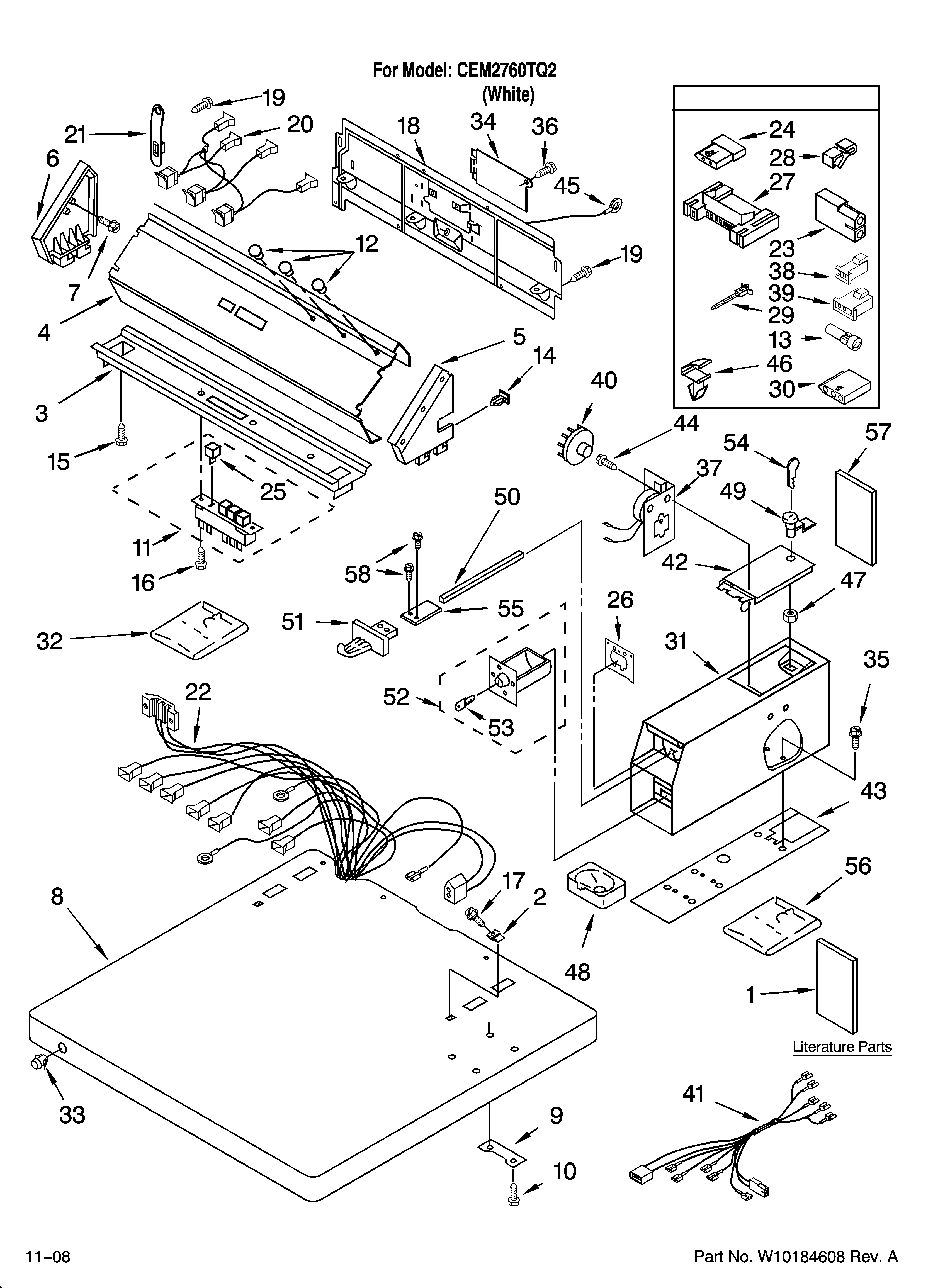 Top and console parts