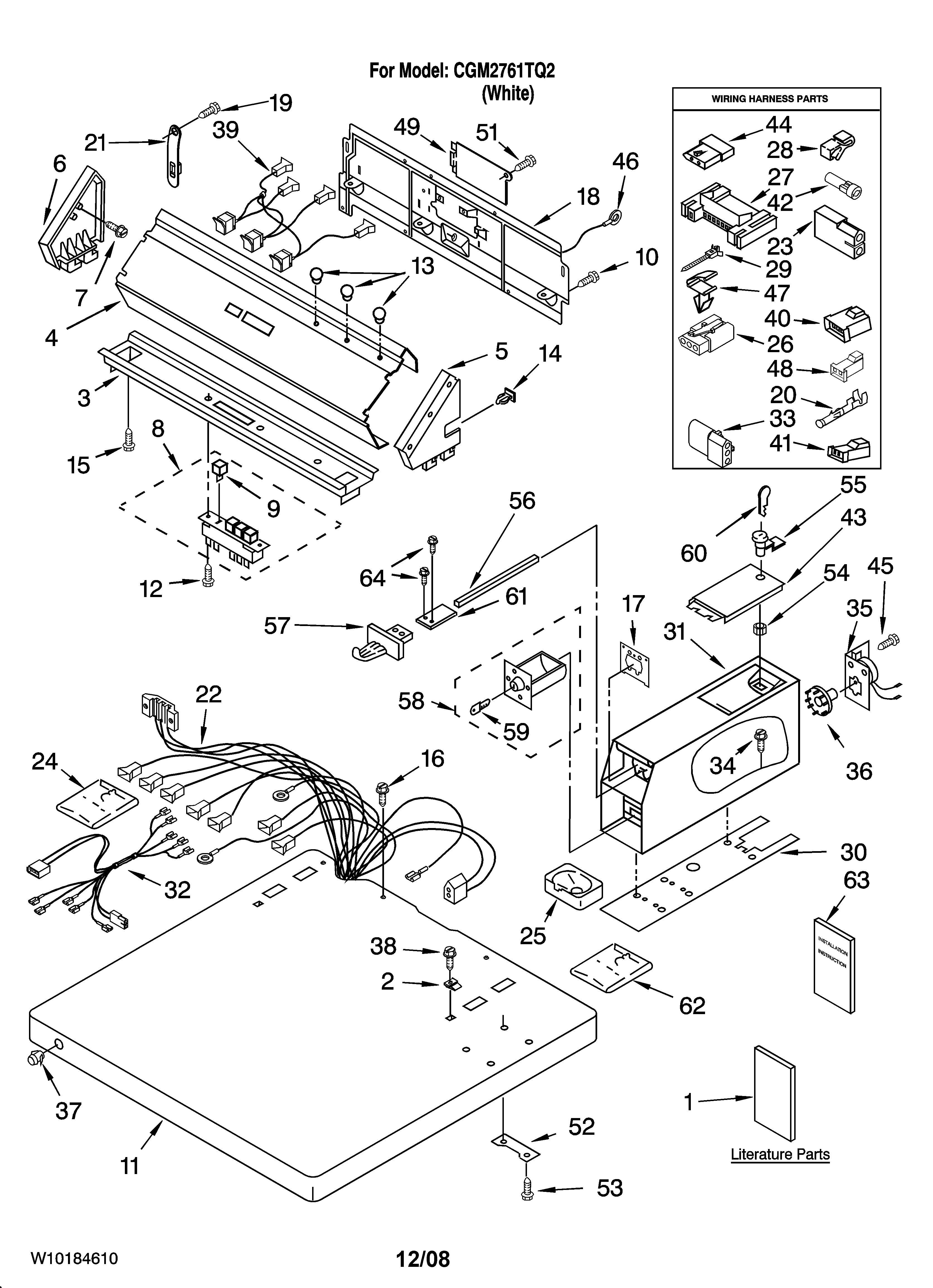 Top and console parts
