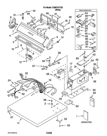Top and console parts