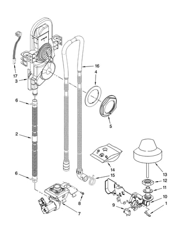 Fill, drain and overfill parts