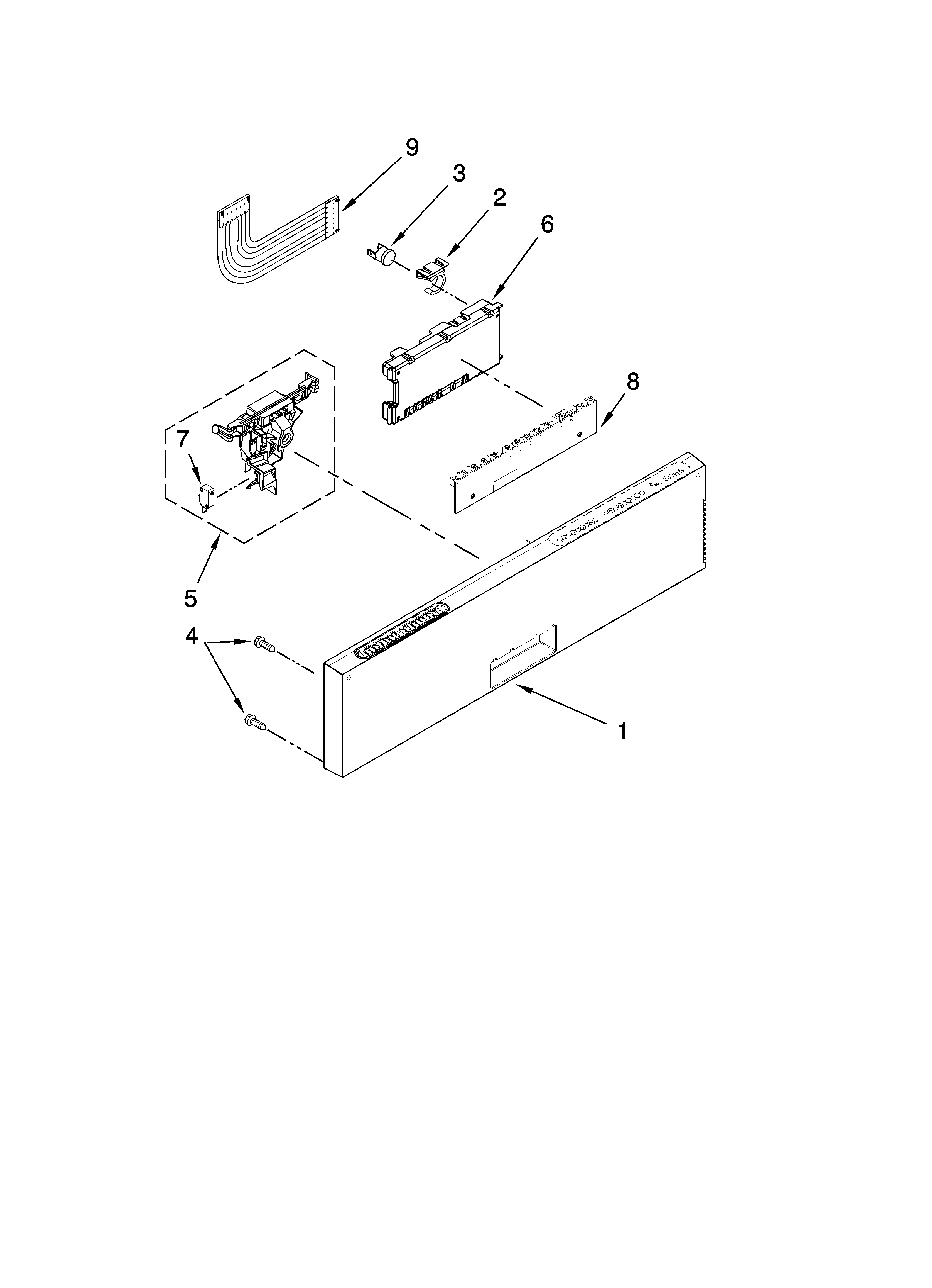 Control panel parts