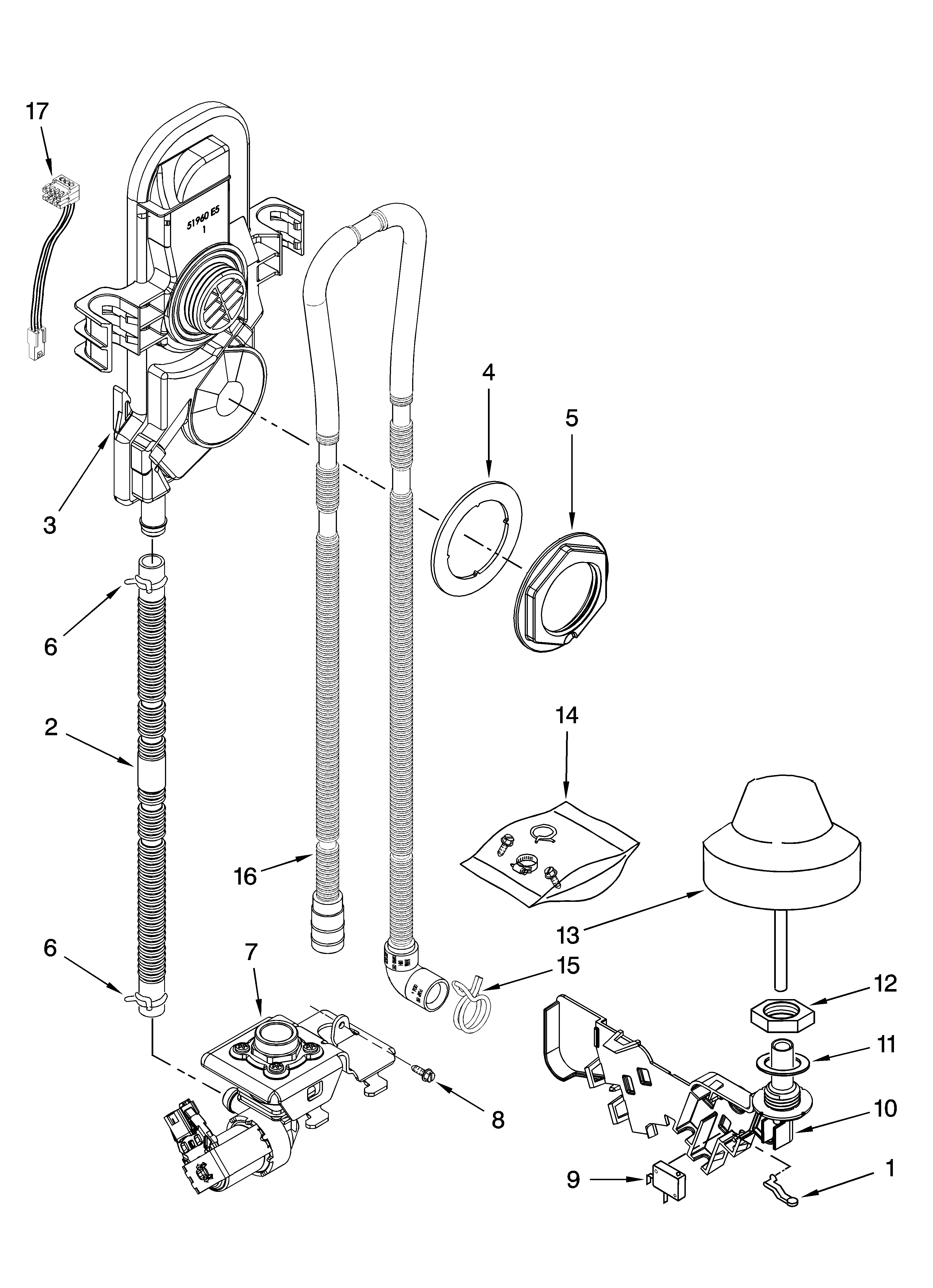 Fill, drain and overfill parts